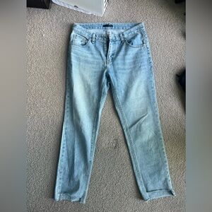 Oak and Fort Cropped Tapered Jeans